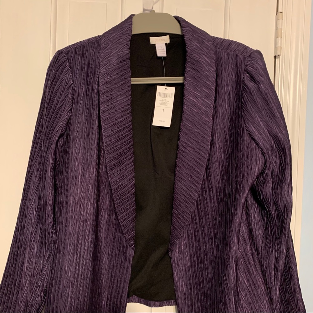 Purple shirred jacket- lined. Brand new w tags.